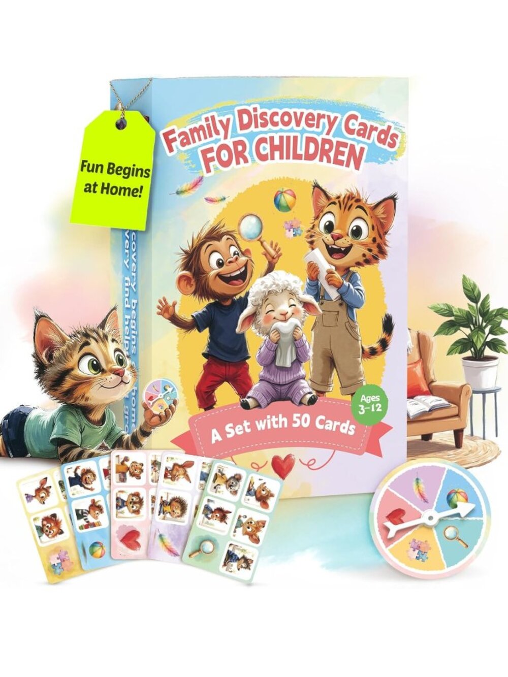 Discovery Emotions Actions Feelings Montessori Educational Flash Cards 3+